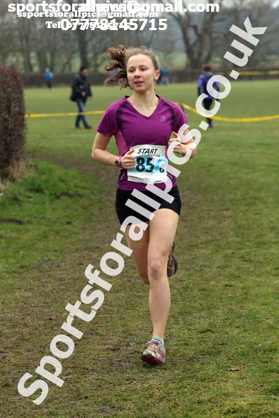 Senior and veteran womens 2018 Durham Cathedral Cross Country Relay. Photo:  David T. Hewitson/Sports for All Pics